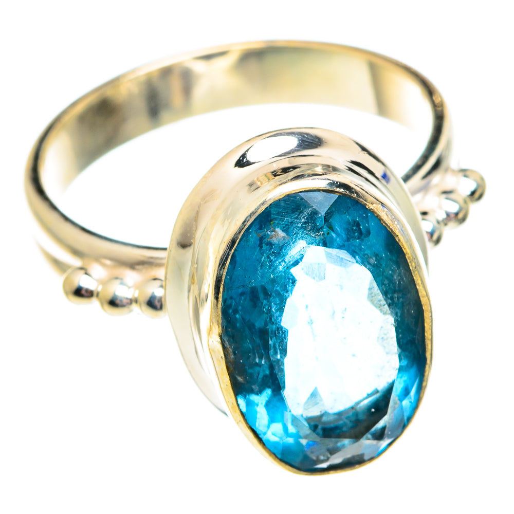 Blue Fluorite Rings handcrafted by Ana Silver Co - RING75797