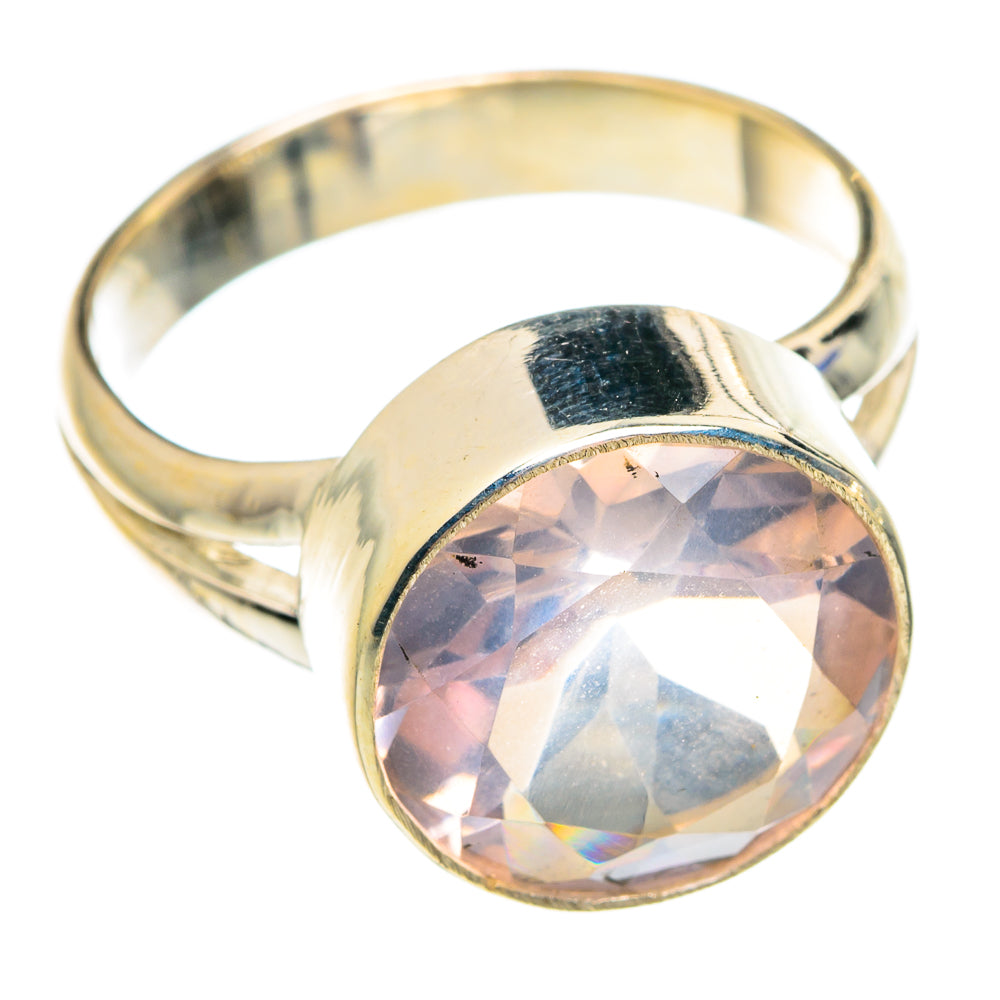 Rose Quartz Rings handcrafted by Ana Silver Co - RING75801