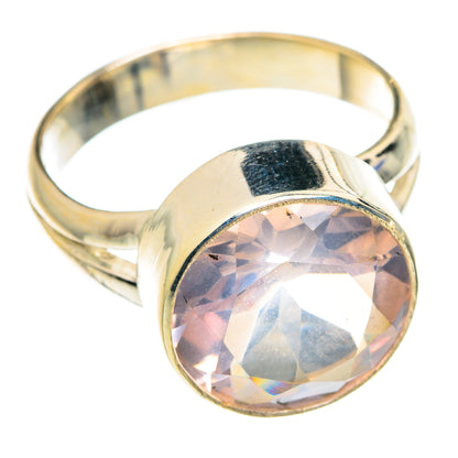 Rose Quartz Rings handcrafted by Ana Silver Co - RING75801