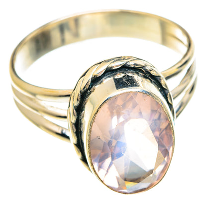 Rose Quartz Rings handcrafted by Ana Silver Co - RING75802