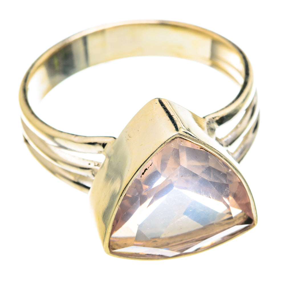 Rose Quartz Rings handcrafted by Ana Silver Co - RING75804