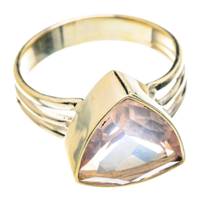 Rose Quartz Rings handcrafted by Ana Silver Co - RING75804