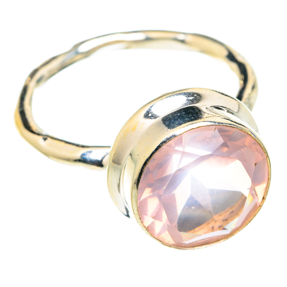 Rose Quartz Rings handcrafted by Ana Silver Co - RING75806