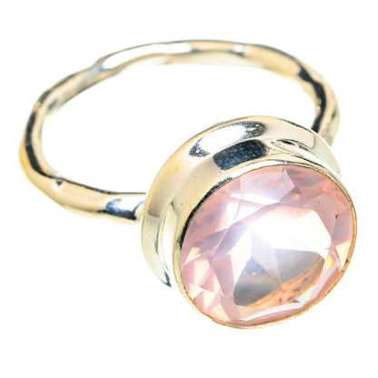 Rose Quartz Rings handcrafted by Ana Silver Co - RING75806