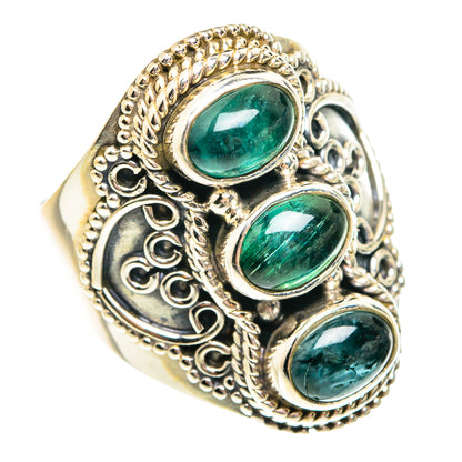 Green Tourmaline Rings handcrafted by Ana Silver Co - RING75817