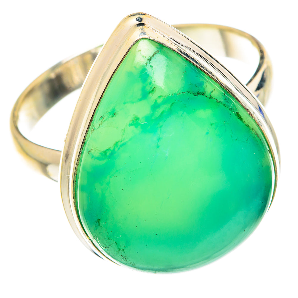 Chrysoprase Rings handcrafted by Ana Silver Co - RING75823