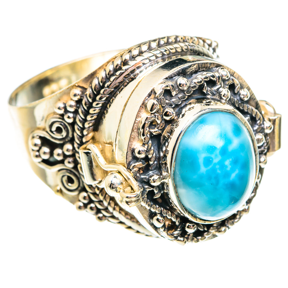 Larimar Rings handcrafted by Ana Silver Co - RING75826