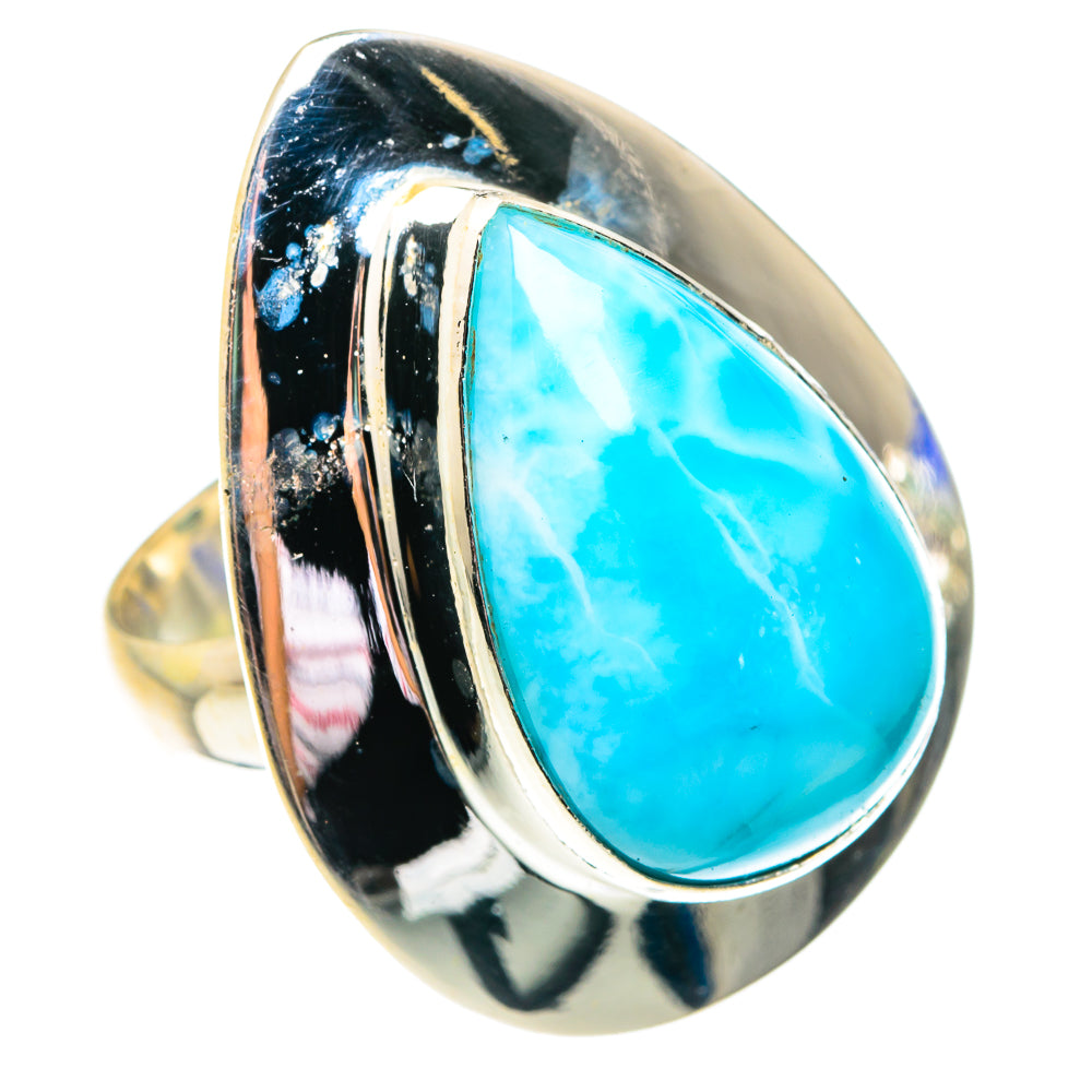 Larimar Rings handcrafted by Ana Silver Co - RING75827