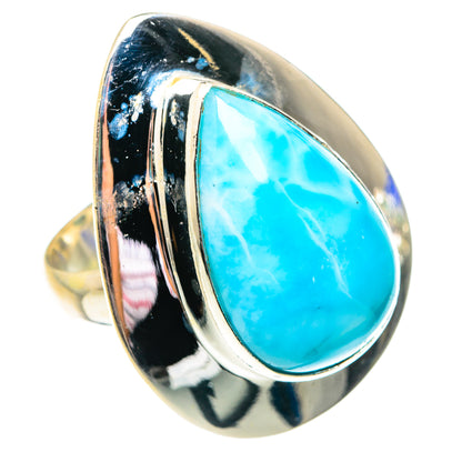 Larimar Rings handcrafted by Ana Silver Co - RING75827