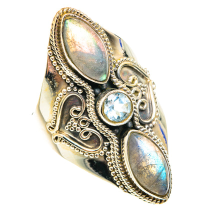 Labradorite Rings handcrafted by Ana Silver Co - RING75828