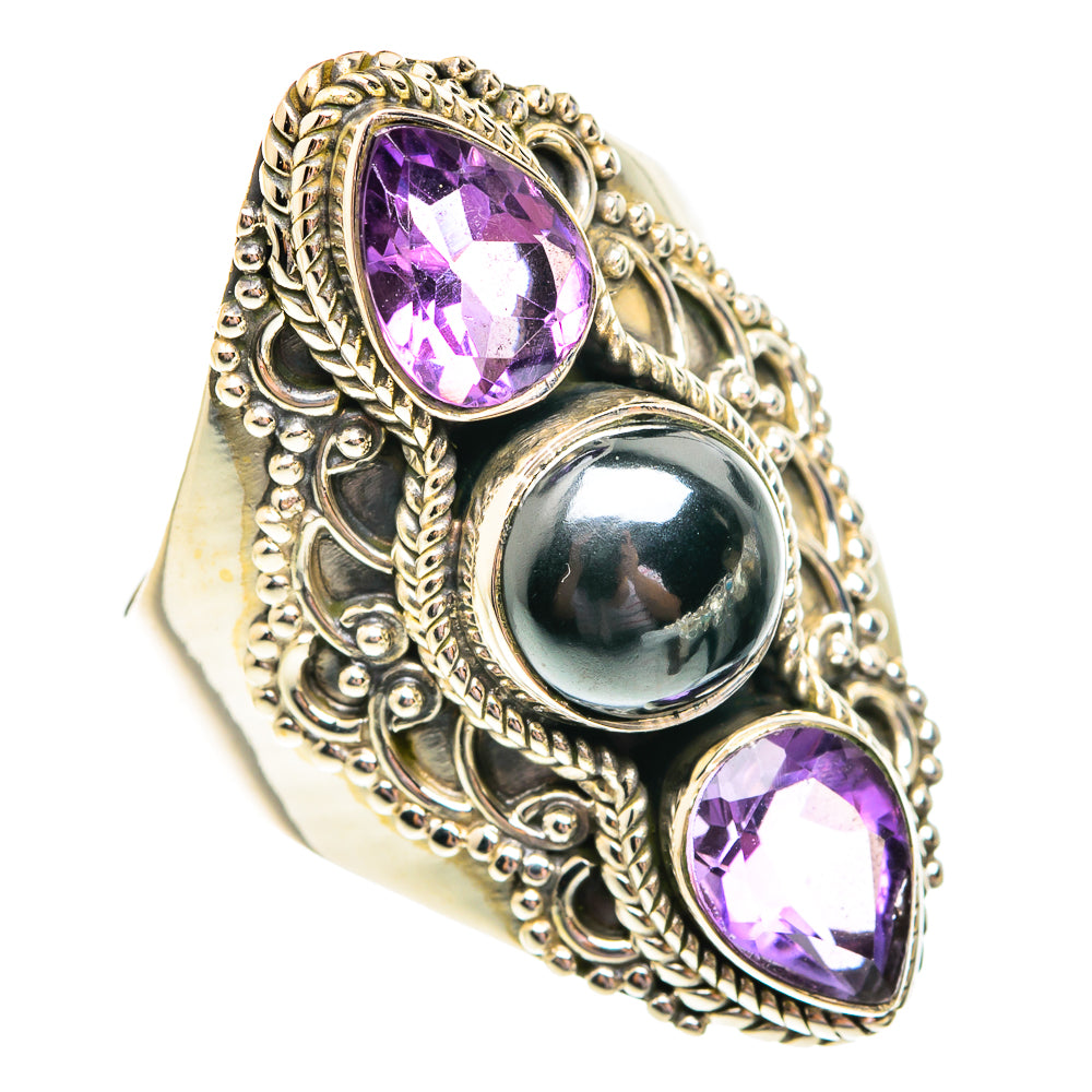 Hematite Rings handcrafted by Ana Silver Co - RING75849