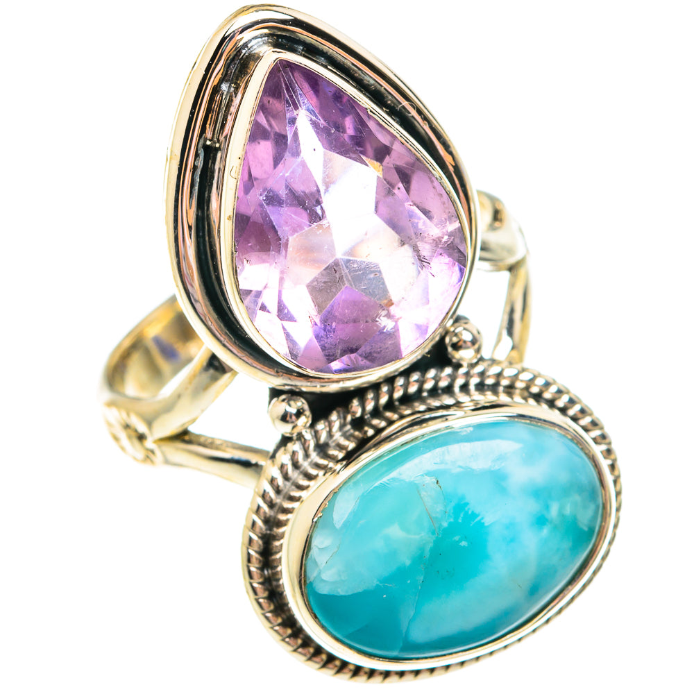 Larimar Rings handcrafted by Ana Silver Co - RING75853