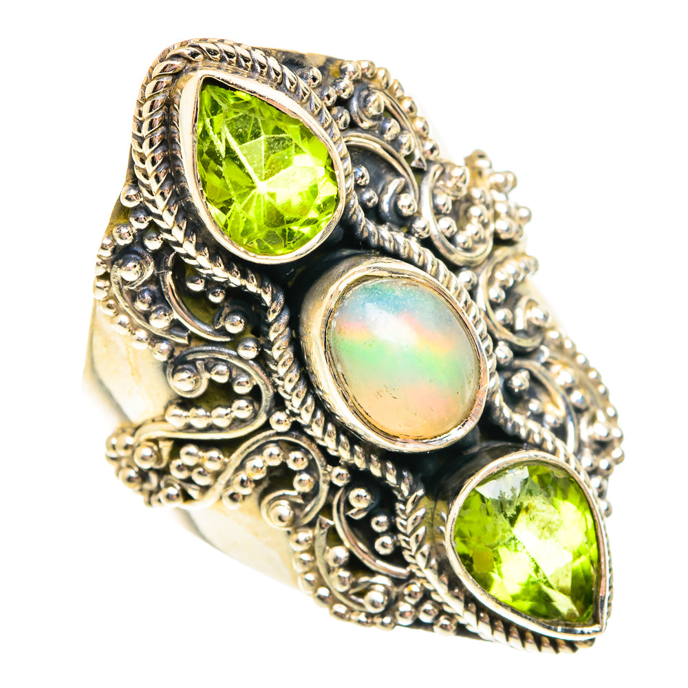 Ethiopian Opal Rings handcrafted by Ana Silver Co - RING75859