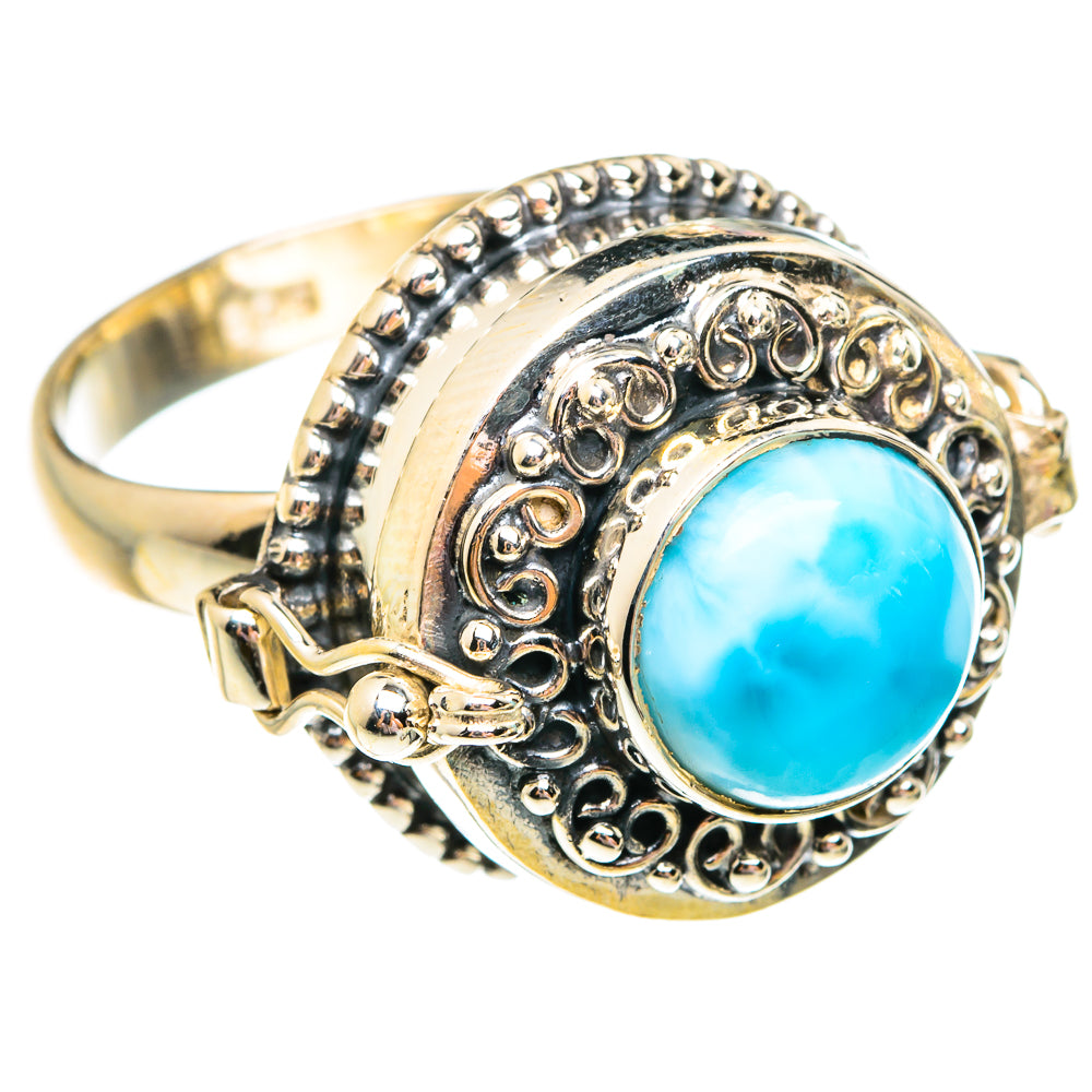 Larimar Rings handcrafted by Ana Silver Co - RING75862