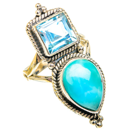 Larimar Rings handcrafted by Ana Silver Co - RING75871