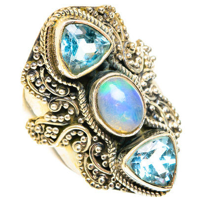 Ethiopian Opal Rings handcrafted by Ana Silver Co - RING75895