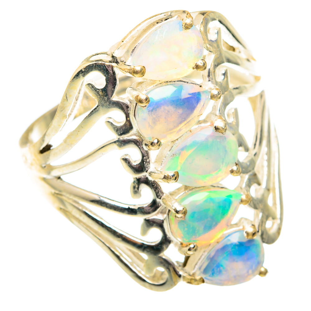 Ethiopian Opal Rings handcrafted by Ana Silver Co - RING75896