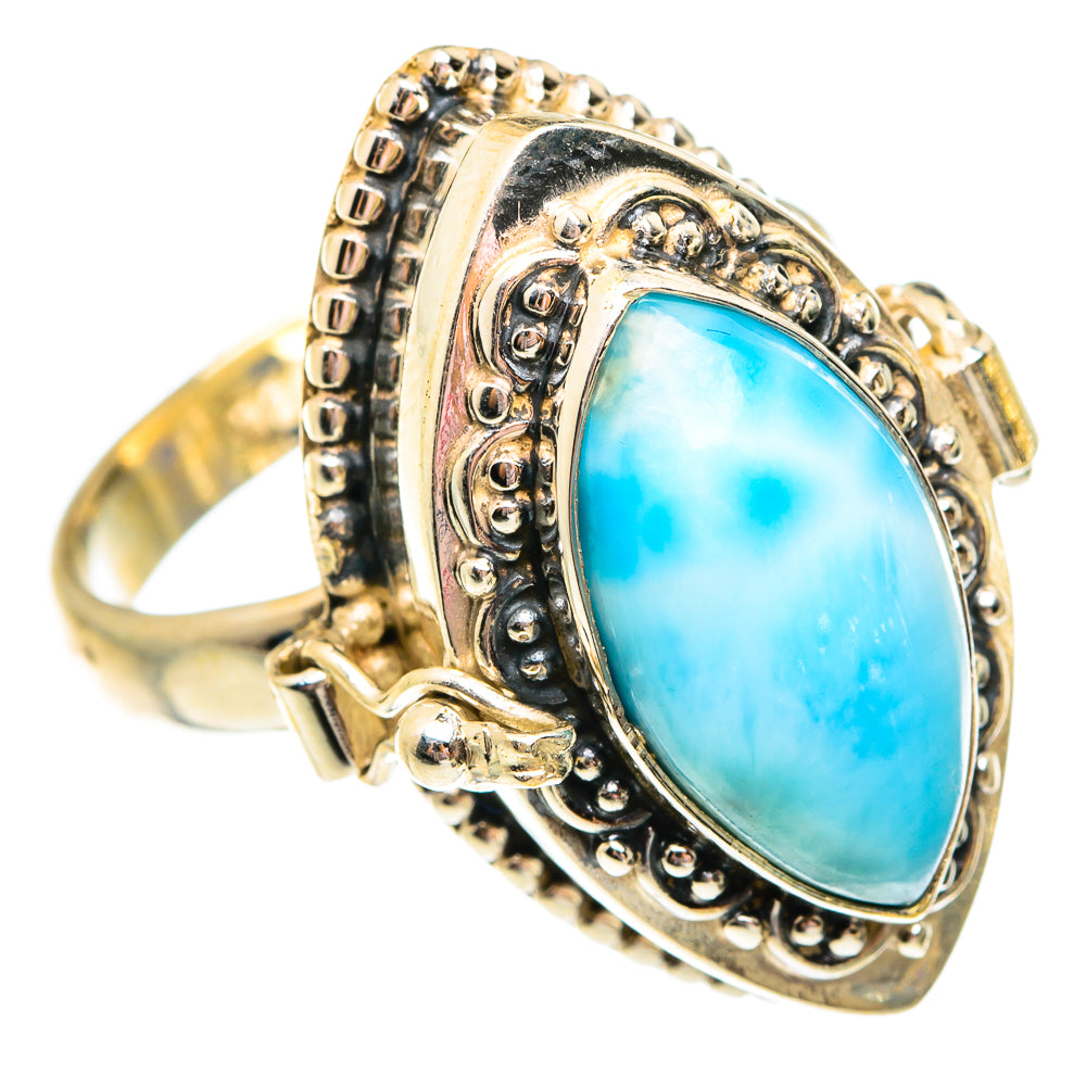 Larimar Rings handcrafted by Ana Silver Co - RING75899