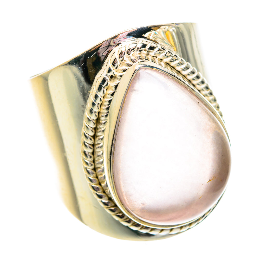 Rose Quartz Rings handcrafted by Ana Silver Co - RING75914