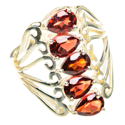 Garnet Rings handcrafted by Ana Silver Co - RING75915