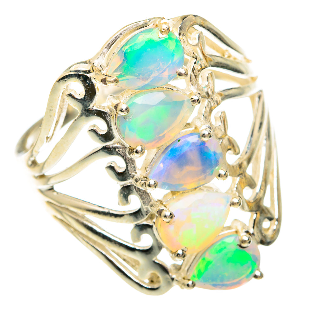 Ethiopian Opal Rings handcrafted by Ana Silver Co - RING75921