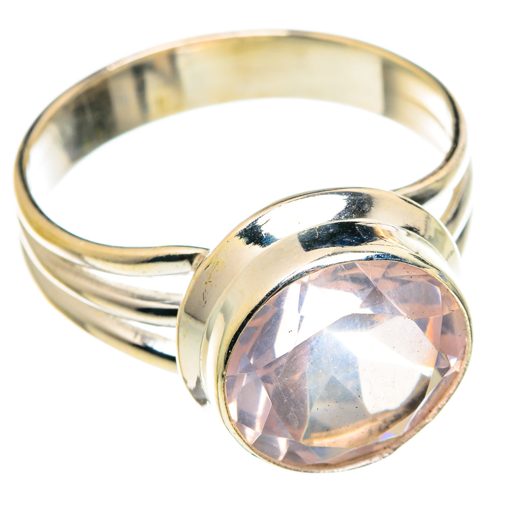 Rose Quartz Rings handcrafted by Ana Silver Co - RING75935