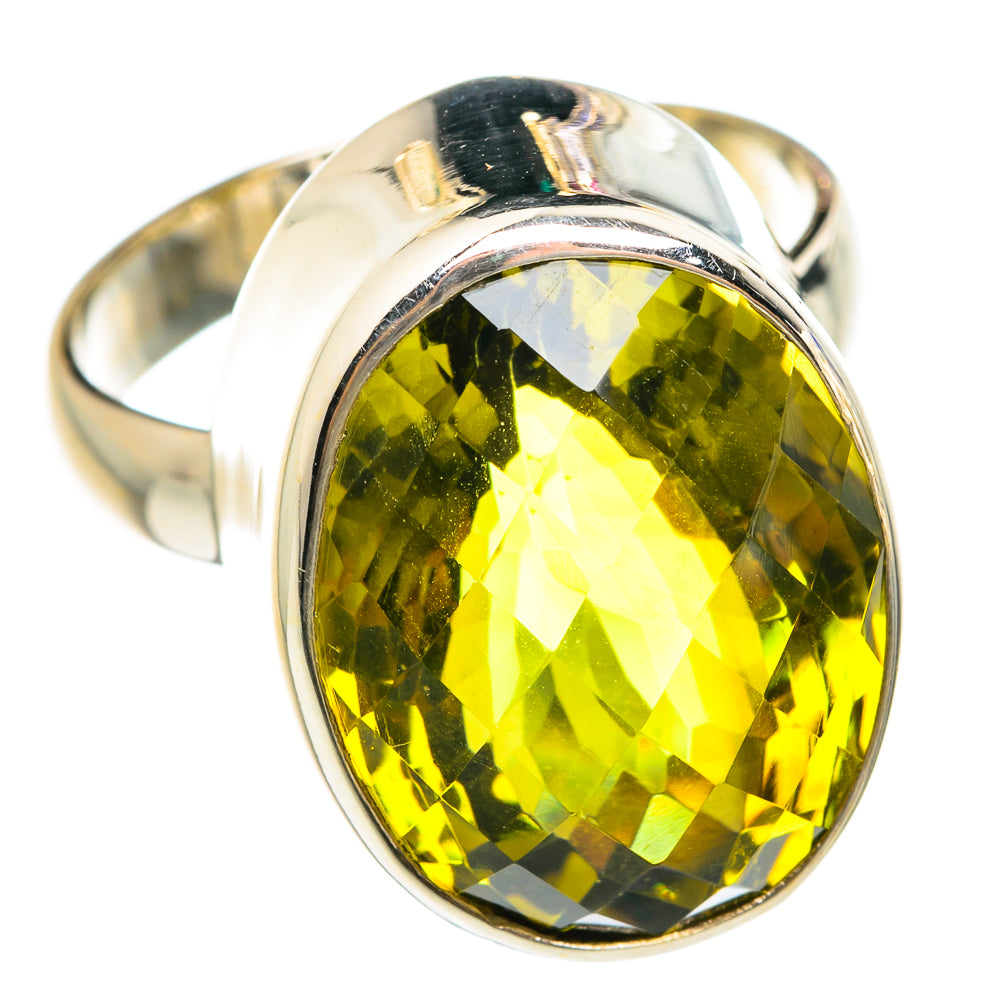 Lemon Quartz Rings handcrafted by Ana Silver Co - RING75947