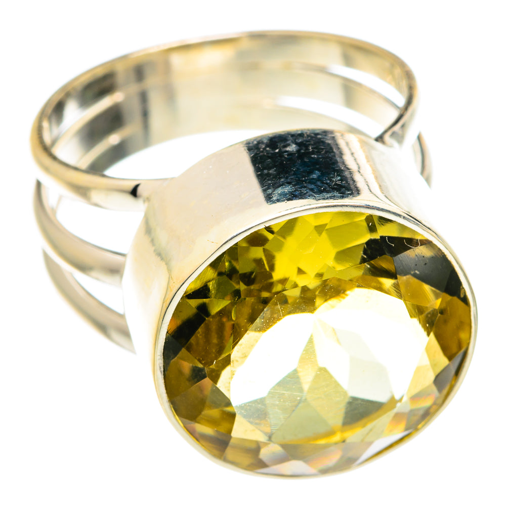 Lemon Quartz Rings handcrafted by Ana Silver Co - RING75948