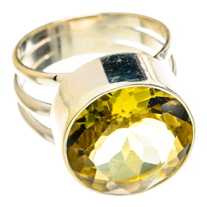 Lemon Quartz Rings handcrafted by Ana Silver Co - RING75948