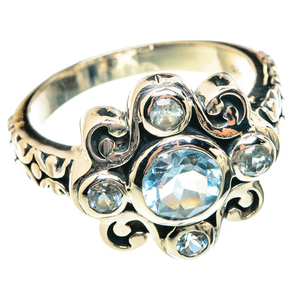 Blue Topaz Rings handcrafted by Ana Silver Co - RING75952