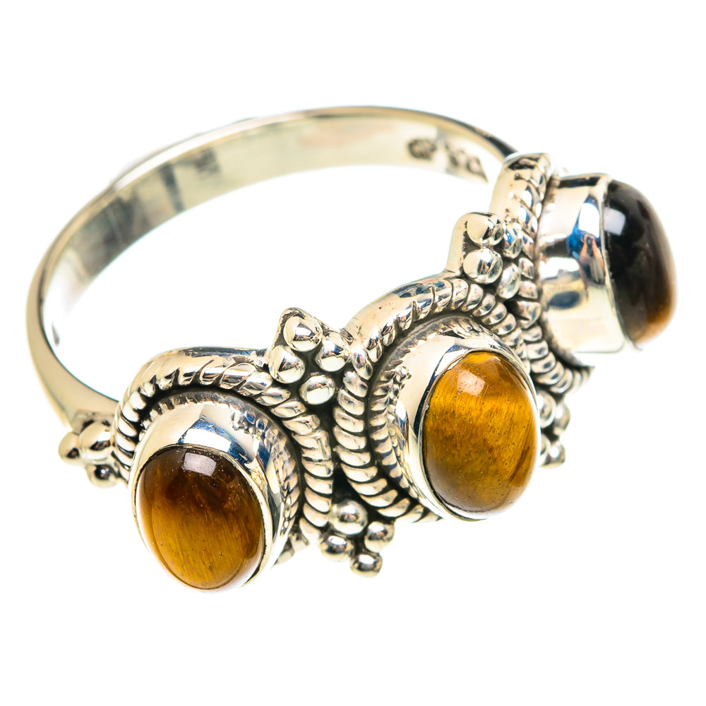 Tiger Eye Rings handcrafted by Ana Silver Co - RING75957