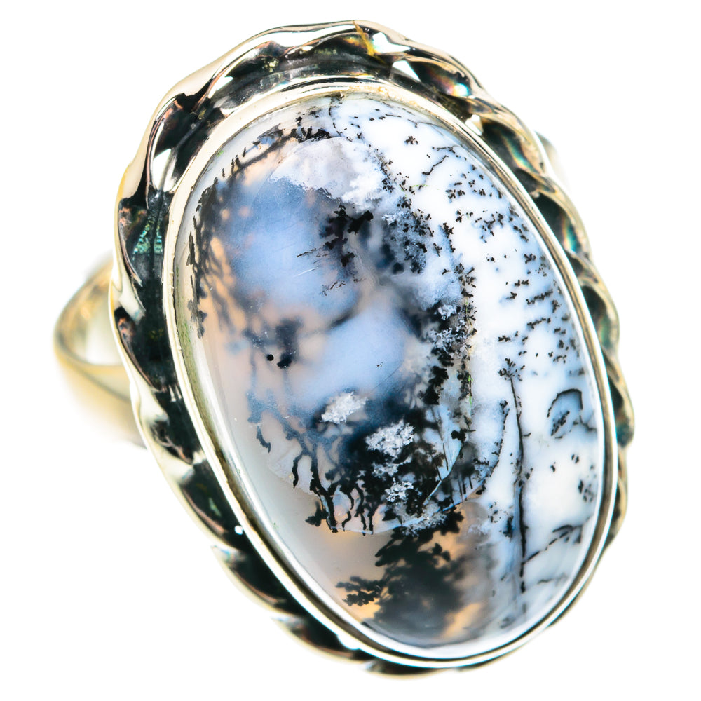 Dendritic Opal Rings handcrafted by Ana Silver Co - RING75970
