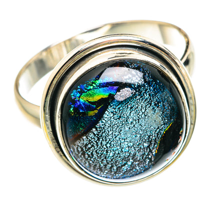 Dichroic Glass Rings handcrafted by Ana Silver Co - RING75972