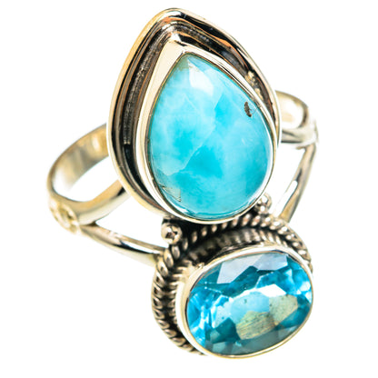 Larimar Rings handcrafted by Ana Silver Co - RING75976