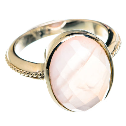Rose Quartz Rings handcrafted by Ana Silver Co - RING75986