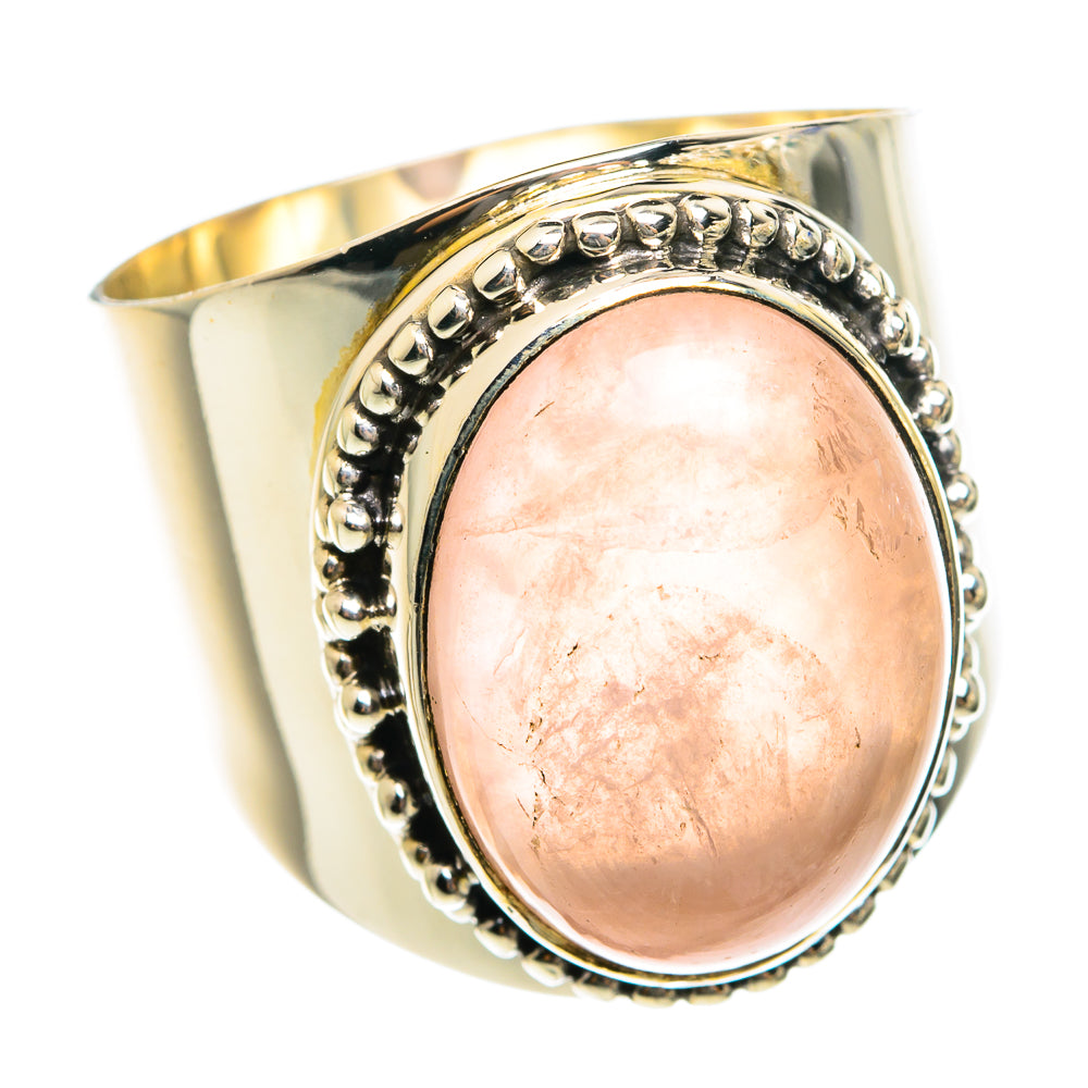 Rose Quartz Rings handcrafted by Ana Silver Co - RING75987