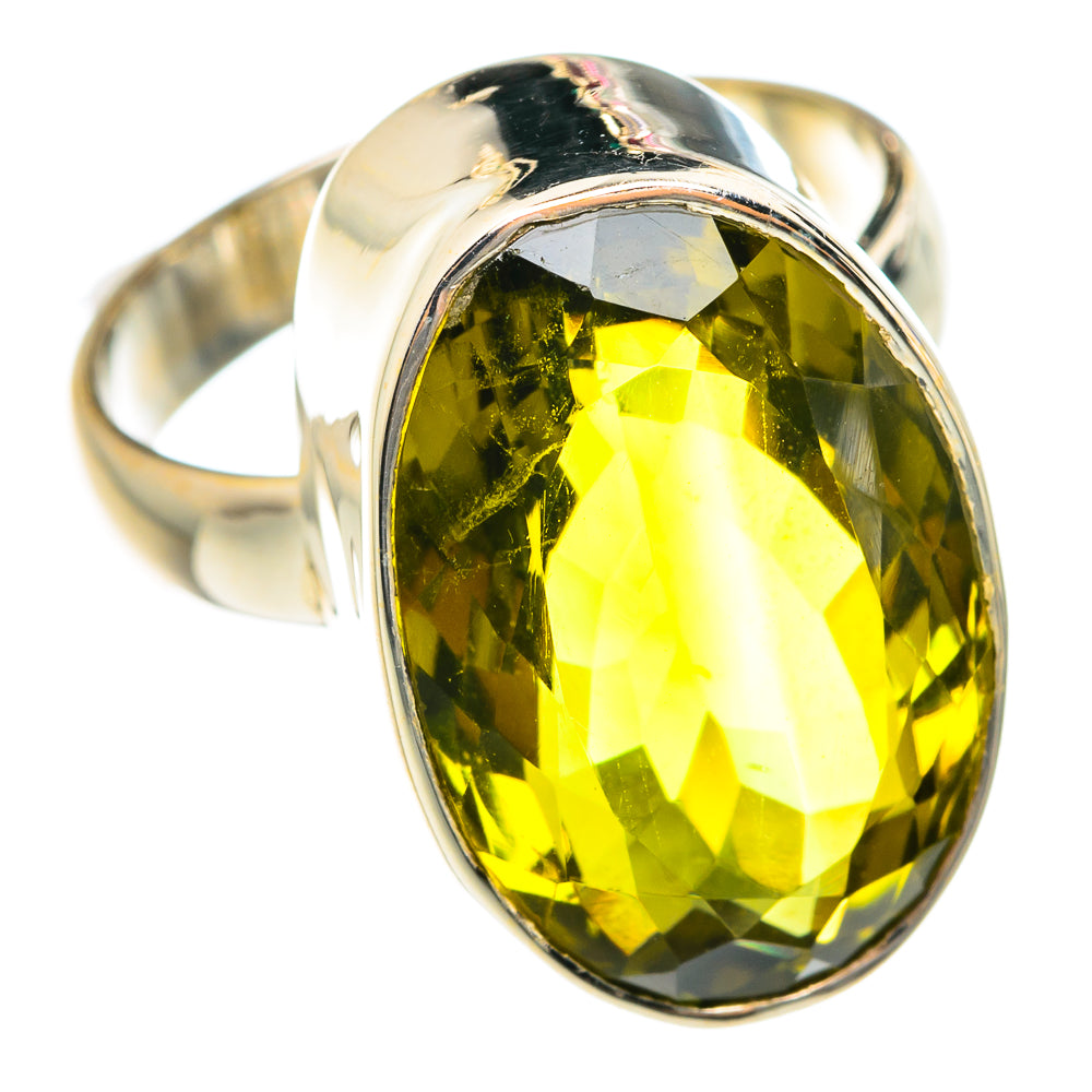 Lemon Quartz Rings handcrafted by Ana Silver Co - RING75998