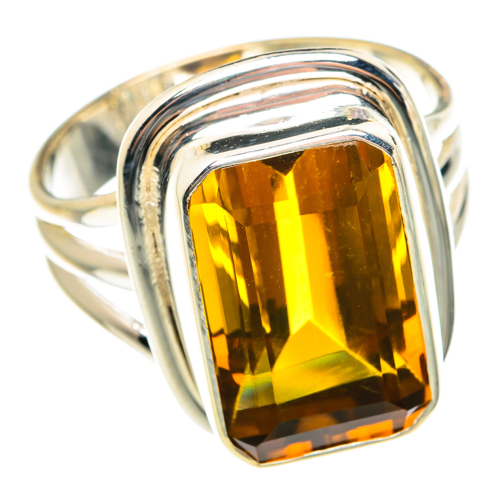 Mandarin Citrine Rings handcrafted by Ana Silver Co - RING76008