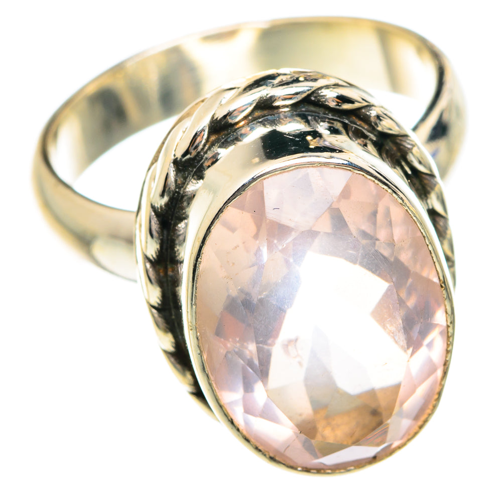 Rose Quartz Rings handcrafted by Ana Silver Co - RING76011