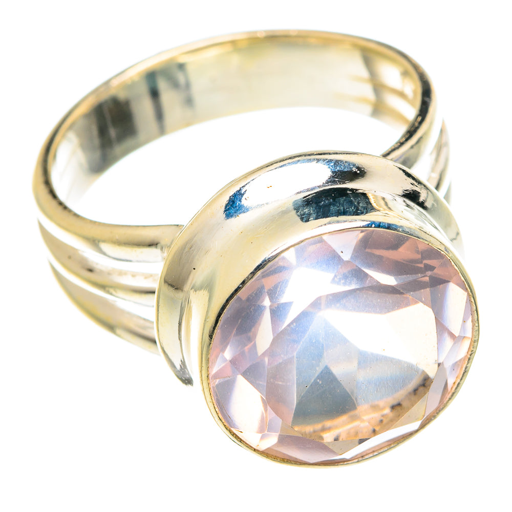 Rose Quartz Rings handcrafted by Ana Silver Co - RING76036