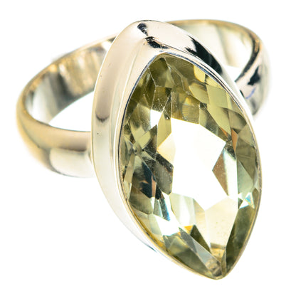 Green Amethyst Rings handcrafted by Ana Silver Co - RING76055