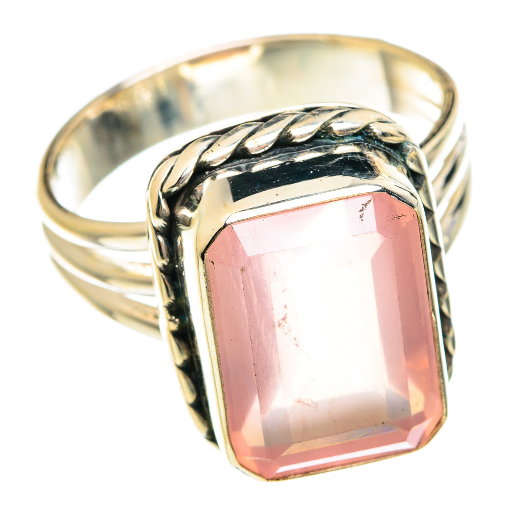 Rose Quartz Rings handcrafted by Ana Silver Co - RING76059