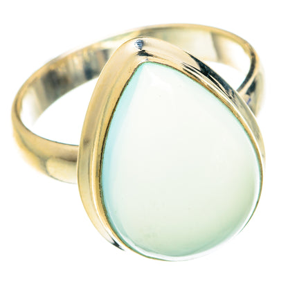 Aqua Chalcedony Rings handcrafted by Ana Silver Co - RING76072