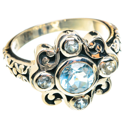 Blue Topaz Rings handcrafted by Ana Silver Co - RING76073