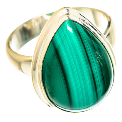 Malachite Rings handcrafted by Ana Silver Co - RING76075