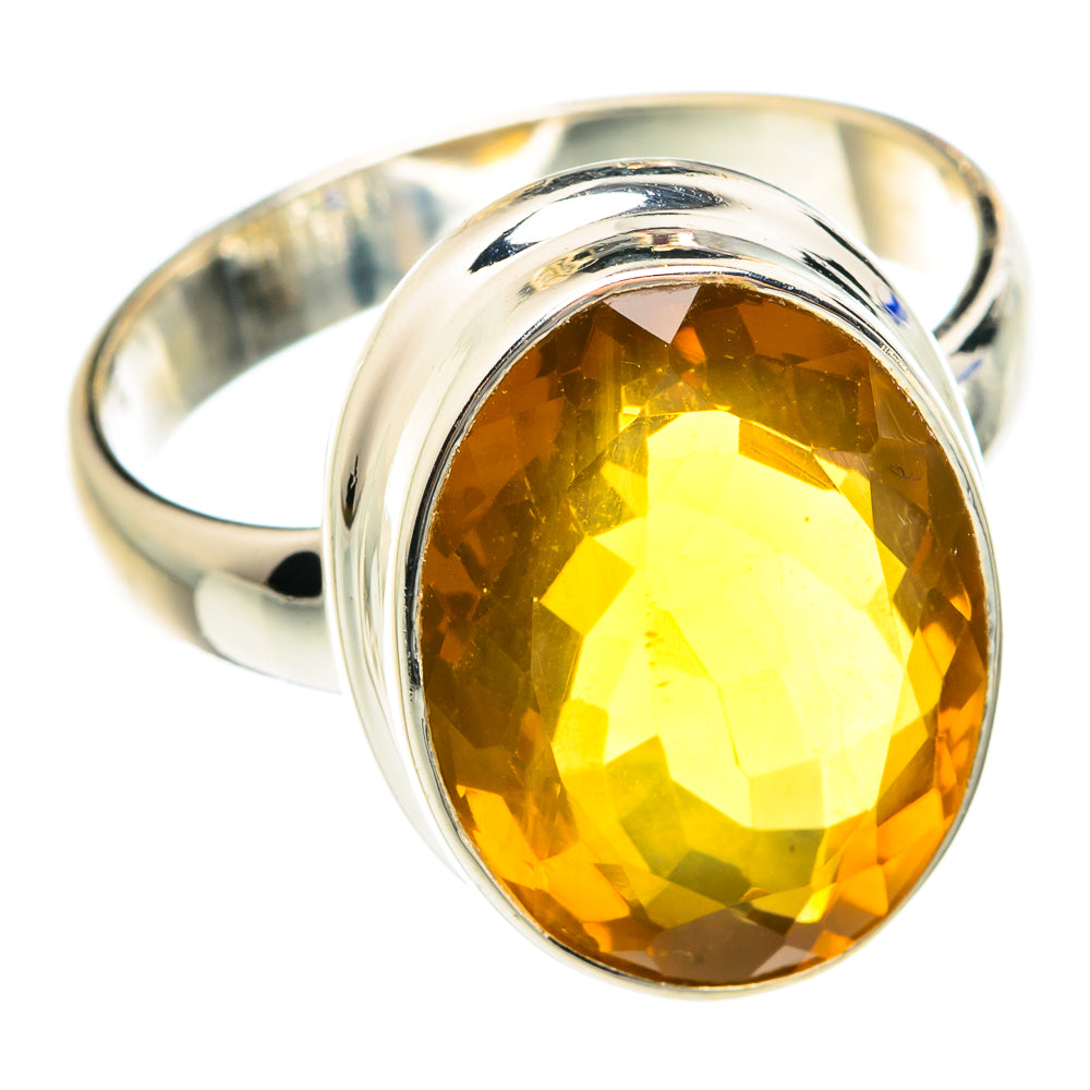 Mandarin Citrine Rings handcrafted by Ana Silver Co - RING76077