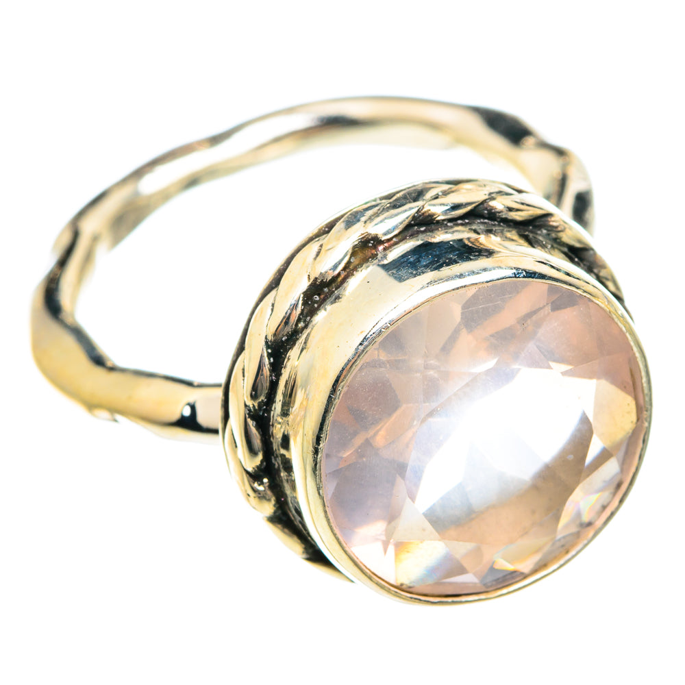 Rose Quartz Rings handcrafted by Ana Silver Co - RING76080