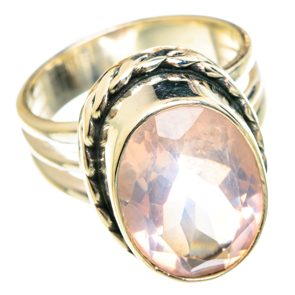 Rose Quartz Rings handcrafted by Ana Silver Co - RING76082