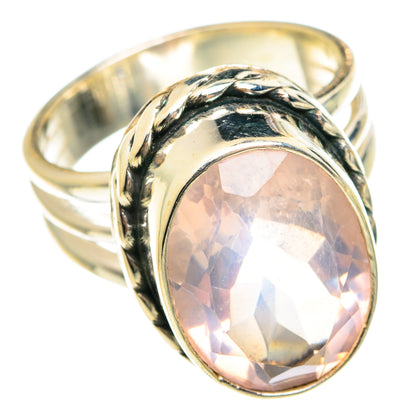 Rose Quartz Rings handcrafted by Ana Silver Co - RING76082