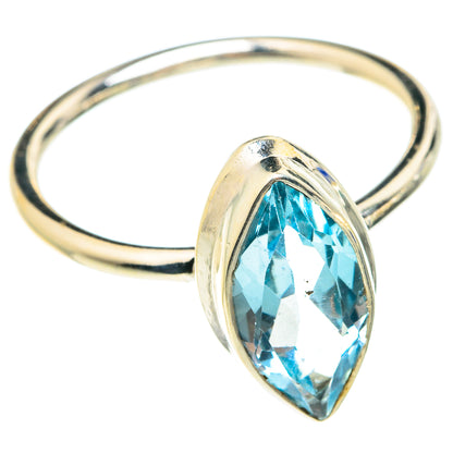 Blue Topaz Rings handcrafted by Ana Silver Co - RING76097